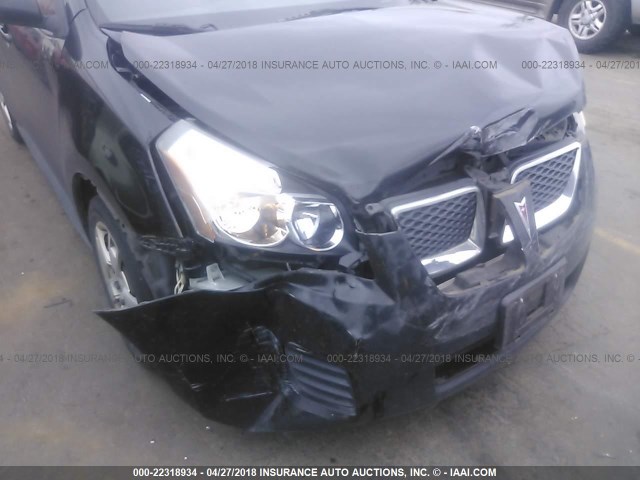 5Y2SP67039Z409034 - 2009 PONTIAC VIBE BLACK photo 6