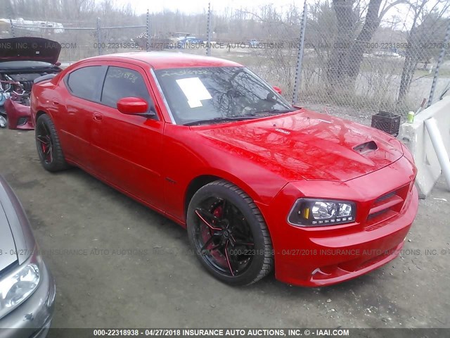 2B3LA73W27H709961 - 2007 DODGE CHARGER SRT-8 RED photo 1