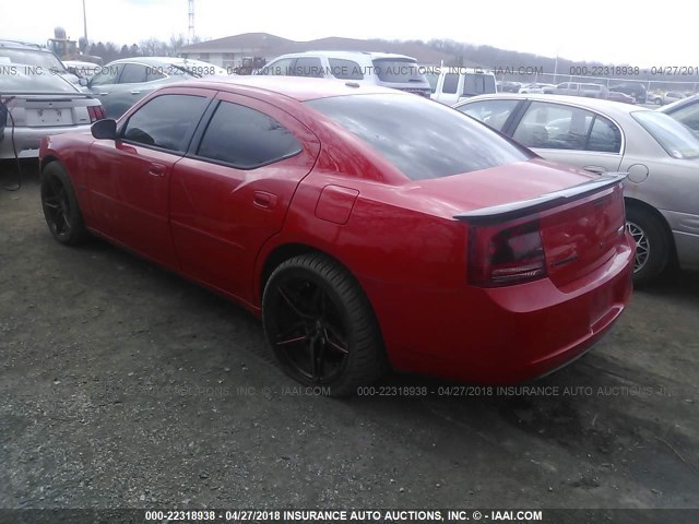 2B3LA73W27H709961 - 2007 DODGE CHARGER SRT-8 RED photo 3