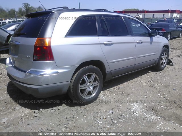 2A8GM68X47R116124 - 2007 CHRYSLER PACIFICA TOURING SILVER photo 4