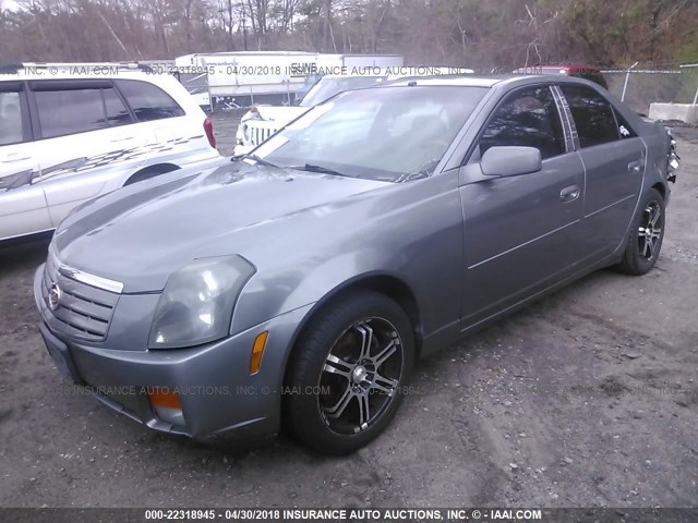 1G6DM577140147068 - 2004 CADILLAC CTS GRAY photo 2