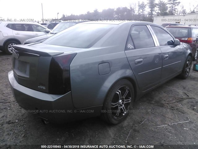 1G6DM577140147068 - 2004 CADILLAC CTS GRAY photo 4