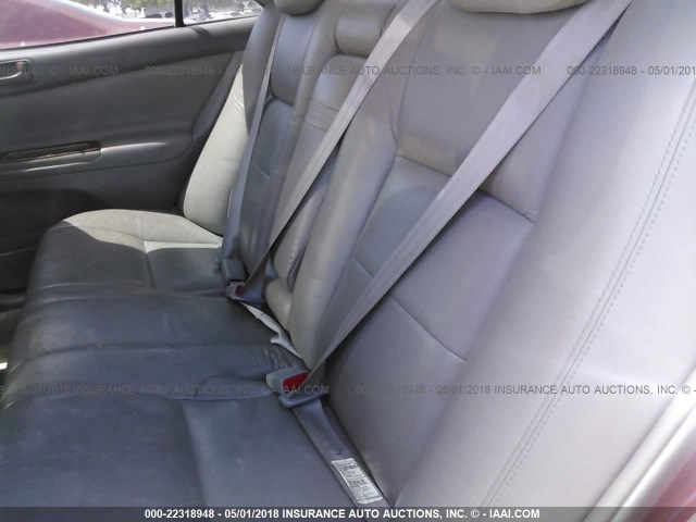 4T1BF32K82U012699 - 2002 TOYOTA CAMRY LE/XLE/SE BURGUNDY photo 8