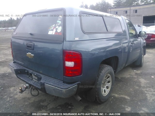 1GCEC14X67Z616883 - 2007 CHEVROLET SILVERADO C1500 CLASSIC BLUE photo 4