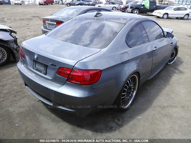 WBSWD93518PY42688 - 2008 BMW M3 SILVER photo 4