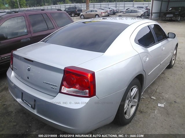 2B3CA3CV8AH197081 - 2010 DODGE CHARGER SXT SILVER photo 4