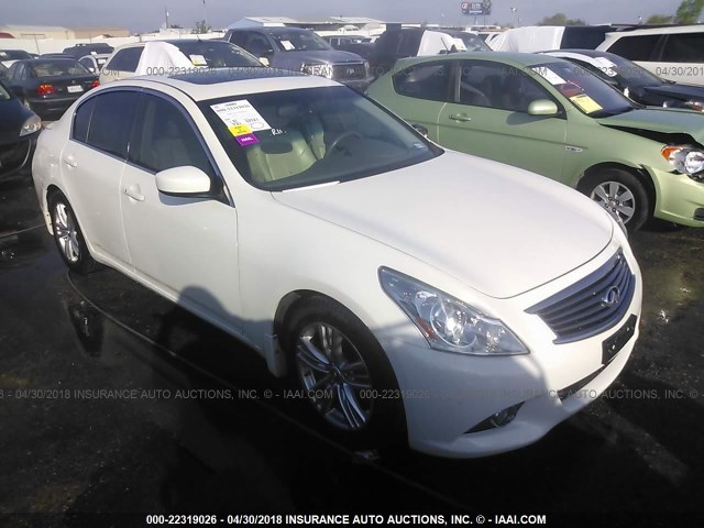 JN1CV6AP6DM717145 - 2013 INFINITI G37 JOURNEY/SPORT WHITE photo 1