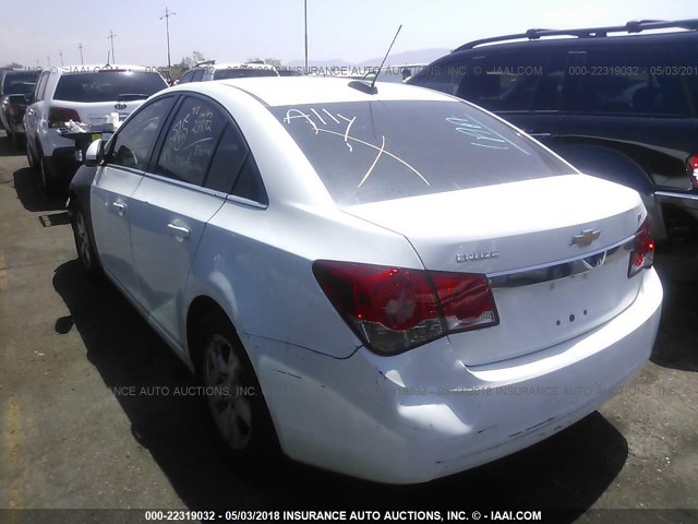 1G1PC5SBXF7109527 - 2015 CHEVROLET CRUZE LT WHITE photo 3