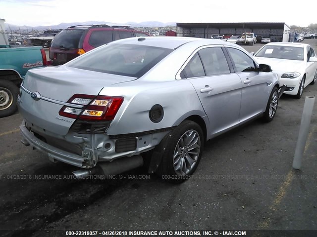 1FAHP2F81GG104639 - 2016 FORD TAURUS LIMITED SILVER photo 4