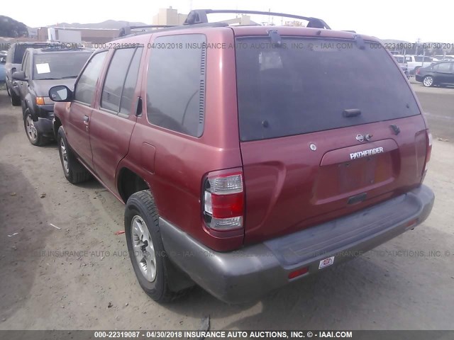 JN8AR07S0XW388070 - 1999 NISSAN PATHFINDER LE/SE/XE RED photo 3
