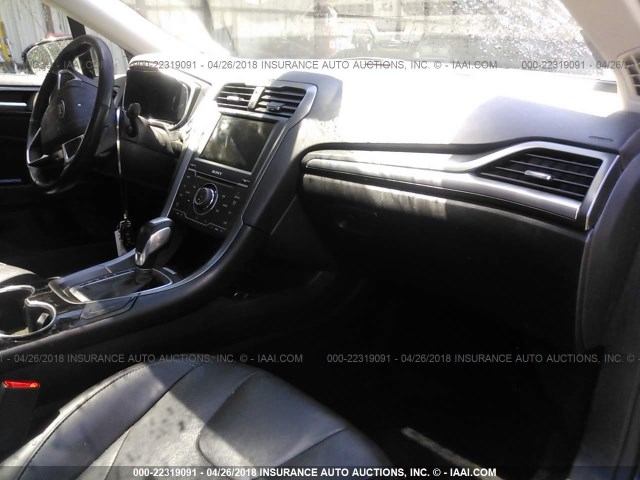 3FA6P0K93ER200630 - 2014 FORD FUSION TITANIUM BLACK photo 5