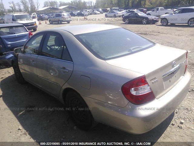 4T1BE30K64U354385 - 2004 TOYOTA CAMRY LE/XLE/SE GOLD photo 3