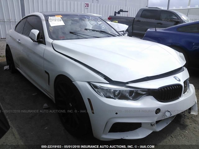 WBA3R1C55EK192766 - 2014 BMW 435 I WHITE photo 1