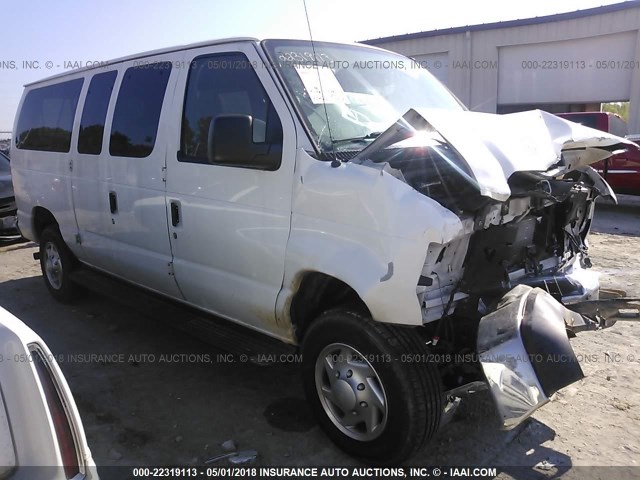 1FBNE3BL7CDA32283 - 2012 FORD ECONOLINE E350 SUPER DUTY WAGON WHITE photo 1