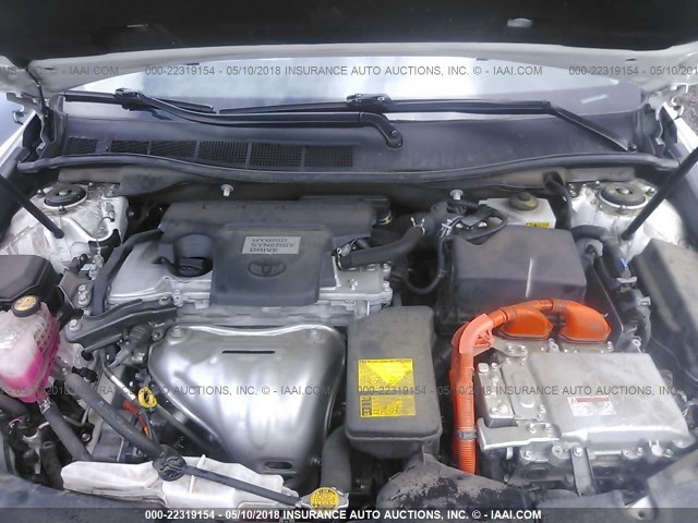 4T1BD1FK1CU037160 - 2012 TOYOTA CAMRY HYBRID/LE/XLE 白色 照片 10