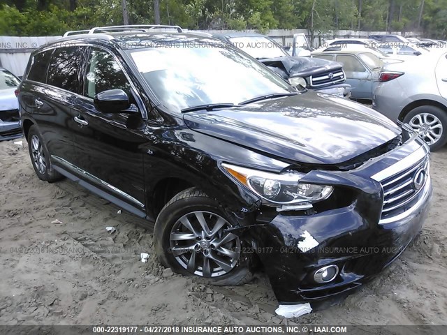 5N1AL0MN8FC507555 - 2015 INFINITI QX60 BLACK photo 1