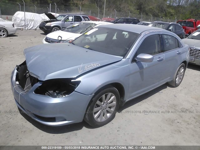 1C3CCBBB8CN144518 - 2012 CHRYSLER 200 TOURING Light Blue photo 2