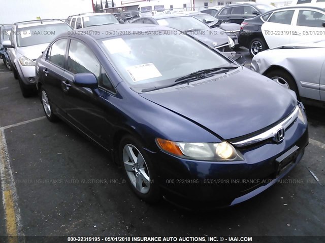 2HGFA16878H507058 - 2008 HONDA CIVIC EX Dark Blue photo 1