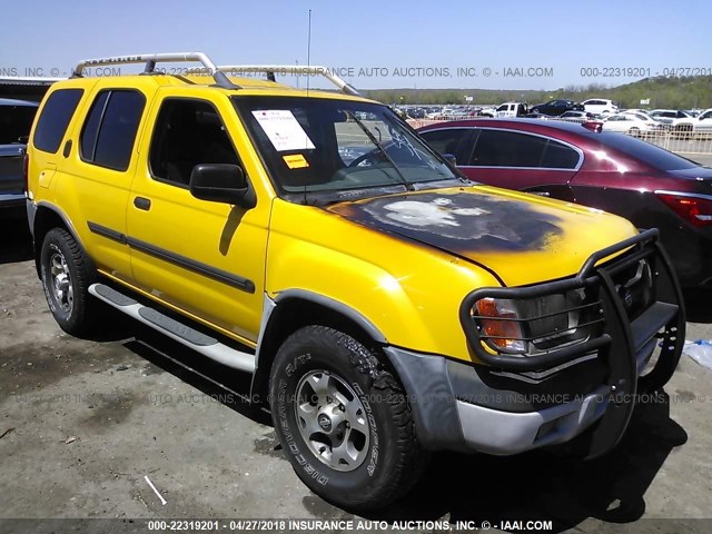 5N1ED28T31C590310 - 2001 NISSAN XTERRA XE/SE YELLOW photo 1