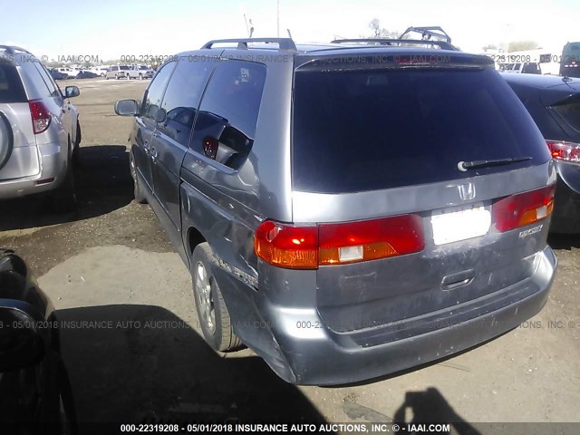 5FNRL18042B026291 - 2002 HONDA ODYSSEY EXL ვერცხლისფერი ფოტო 3