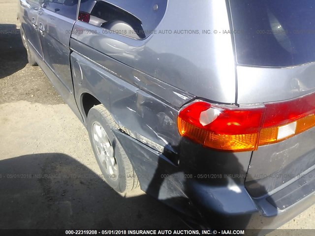 5FNRL18042B026291 - 2002 HONDA ODYSSEY EXL ვერცხლისფერი ფოტო 6