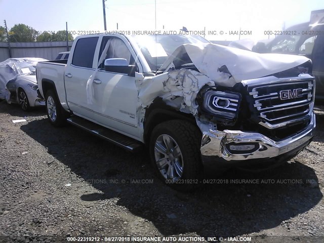 3GTU2NER3JG260924 - 2018 GMC SIERRA K1500 SLT WHITE photo 1