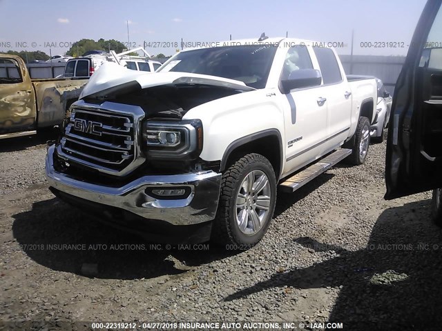 3GTU2NER3JG260924 - 2018 GMC SIERRA K1500 SLT WHITE photo 2