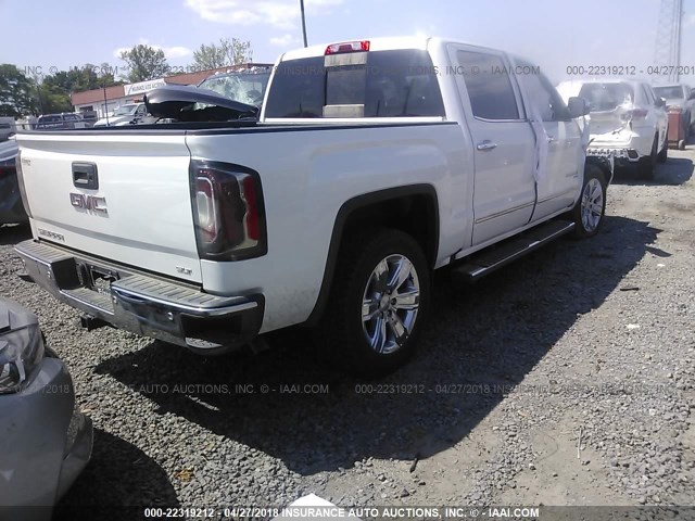 3GTU2NER3JG260924 - 2018 GMC SIERRA K1500 SLT WHITE photo 4