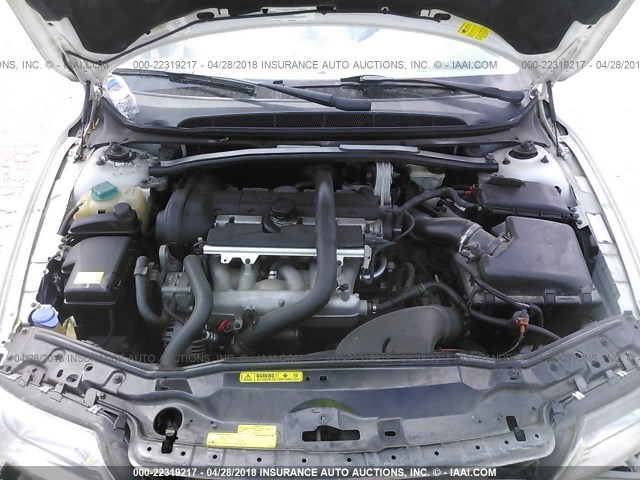 YV1TS592561438163 - 2006 VOLVO S80 2.5T WHITE photo 10