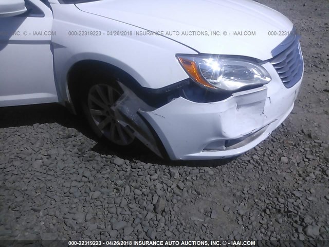 1C3CCBBB9DN595359 - 2013 CHRYSLER 200 TOURING WHITE photo 6