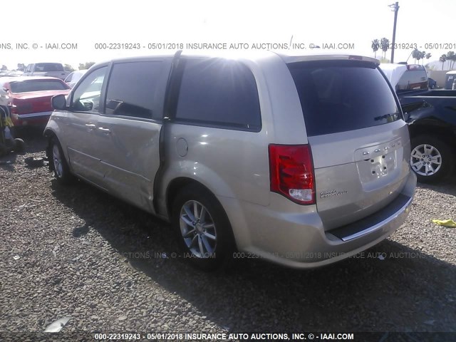 2C4RDGEG7ER337613 - 2014 DODGE GRAND CARAVAN R/T TAN photo 3