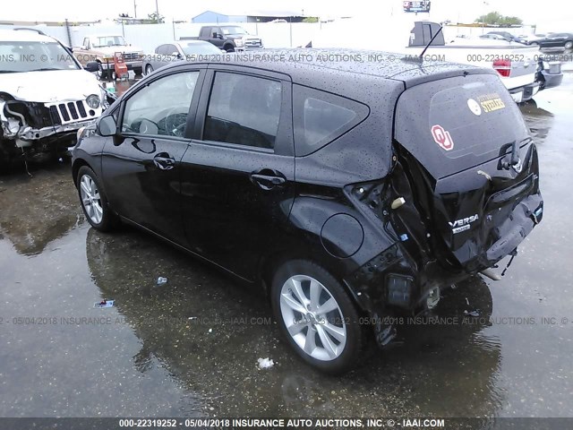 3N1CE2CP0EL363091 - 2014 NISSAN VERSA NOTE S/S PLUS/SV/SL BLACK photo 3