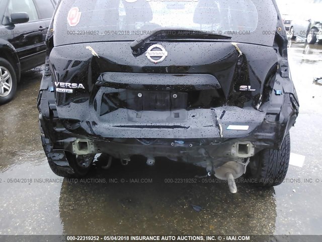 3N1CE2CP0EL363091 - 2014 NISSAN VERSA NOTE S/S PLUS/SV/SL BLACK photo 6