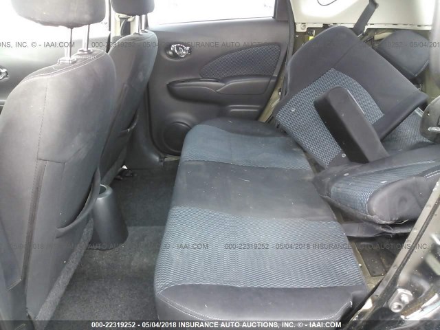 3N1CE2CP0EL363091 - 2014 NISSAN VERSA NOTE S/S PLUS/SV/SL BLACK photo 8