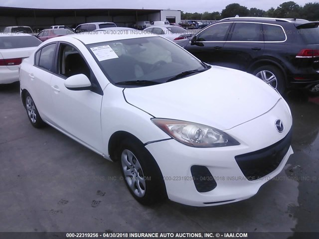 JM1BL1UFXC1593515 - 2012 MAZDA 3 I WHITE photo 1