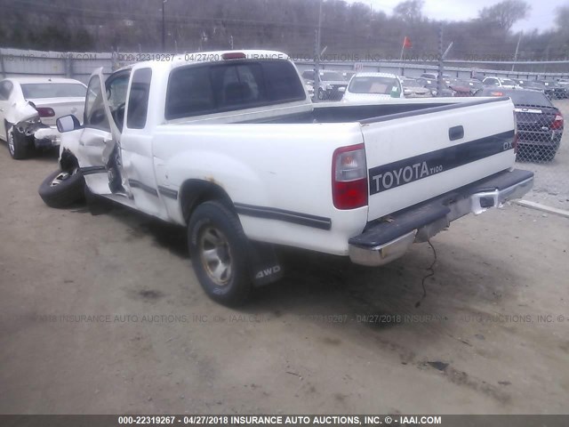 JT4UN22DXW0052386 - 1998 TOYOTA T100 XTRACAB WHITE photo 3