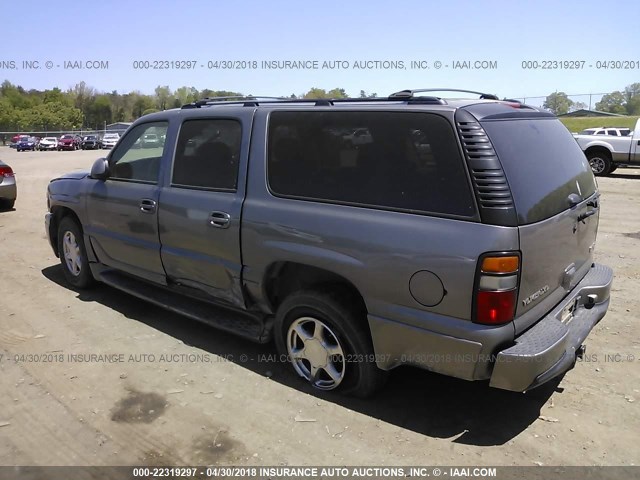 1GKFK66U55J230690 - 2005 GMC YUKON XL DENALI GRAY photo 3