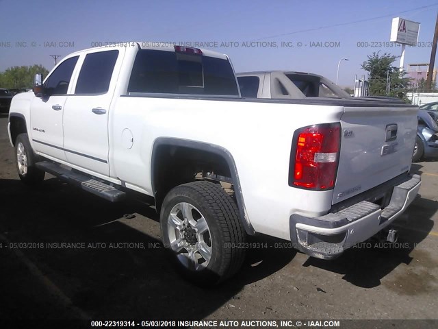 1GT12UEY9HF235381 - 2017 GMC SIERRA K2500 DENALI WHITE photo 3