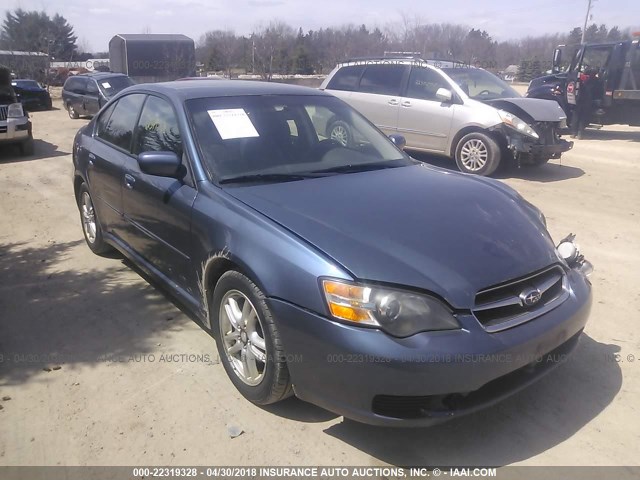 4S3BL616157228710 - 2005 SUBARU LEGACY 2.5I BLUE photo 1