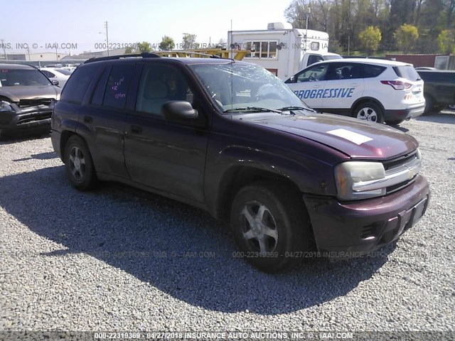 1GNDT13S762259133 - 2006 CHEVROLET TRAILBLAZER LS/LT MAROON photo 1