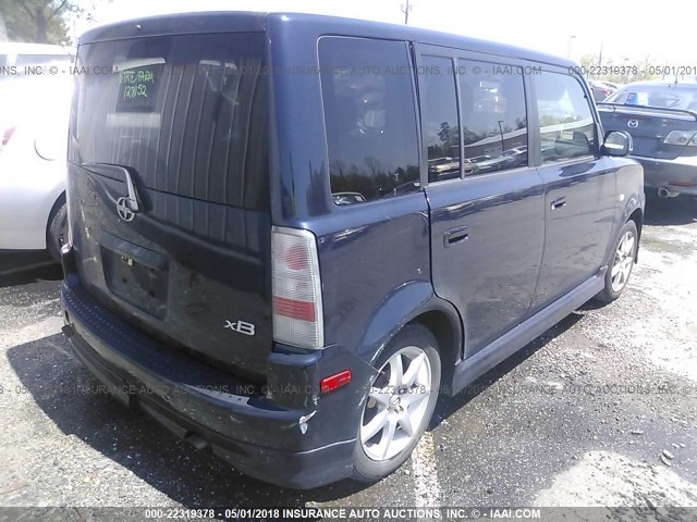 JTLKT324350191507 - 2005 TOYOTA SCION XB Tünd mavi foto 4
