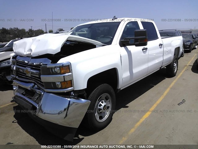 1GC1CUEG8GF128762 - 2016 CHEVROLET SILVERADO C2500 HEAVY DUTY WHITE photo 2