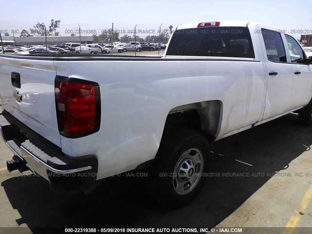 1GC1CUEG8GF128762 - 2016 CHEVROLET SILVERADO C2500 HEAVY DUTY WHITE photo 4