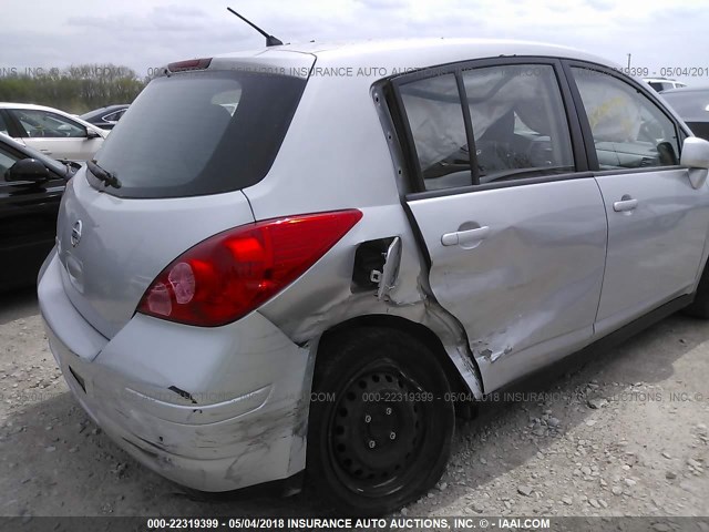 3N1BC1CP1CK242987 - 2012 NISSAN VERSA S/SL SILVER photo 6