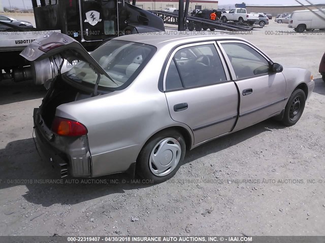 1NXBR12E8YZ304223 - 2000 TOYOTA COROLLA VE/CE/LE Champagne photo 4