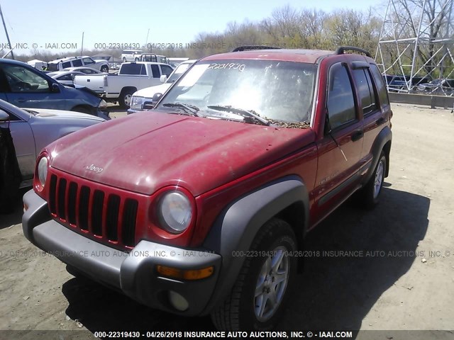1J4GL48K73W605048 - 2003 JEEP LIBERTY SPORT/FREEDOM წითელი ფოტო 6