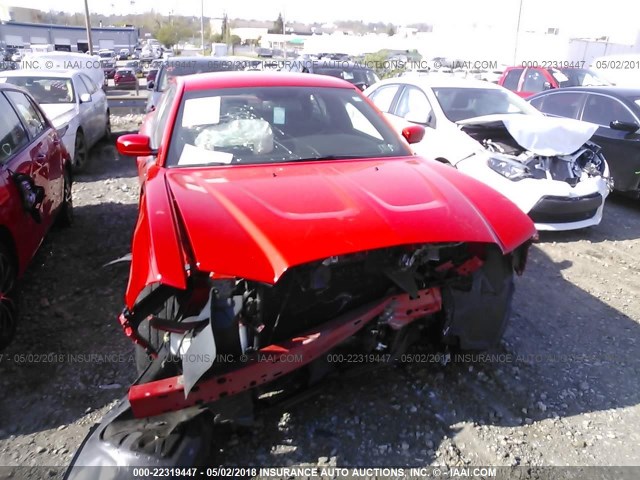 2C3CDXCT5EH330529 - 2014 DODGE CHARGER R/T RED photo 6