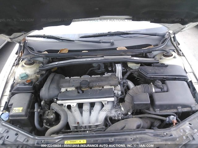 YV1RS61T942381803 - 2004 VOLVO S60 WHITE photo 10