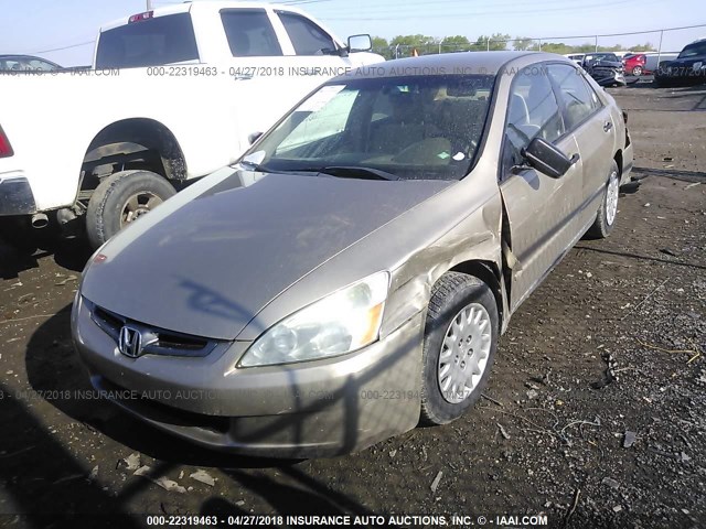 1HGCM56125A105883 - 2005 HONDA ACCORD DX GOLD photo 2