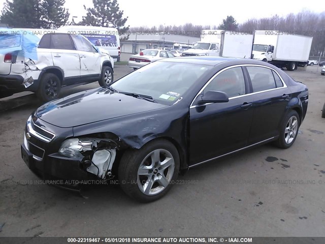 1G1ZC5EB9AF227295 - 2010 CHEVROLET MALIBU 1LT 黑色 照片 2